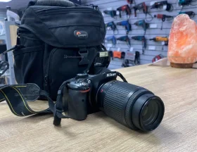 Купить Фотоаппарат Nikon D5100 + Объектив Nikon DX 55-200 б/у , в Челябинск Цена:11900рублей