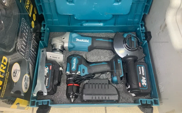 реплика makita набор 2в1 дрель и ушм