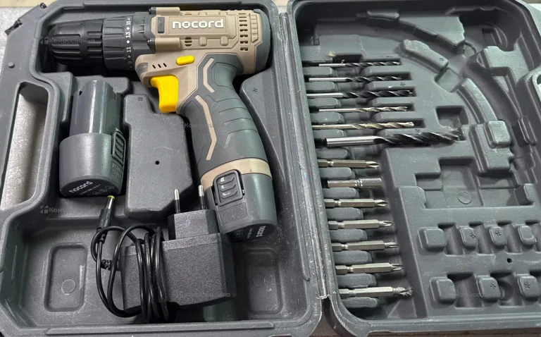 Аккумуляторная дрель-шуруповерт Nocord 12В, 2x1.5