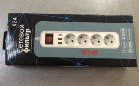 Купить Сетевой фильтр gfuzf k24 4 розетки б/у , в Новокуйбышевск Цена:690рублей