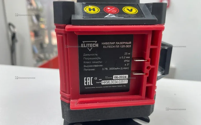 Уровень лазерный Elitech ПЛ 12Л-ЗЕЛ