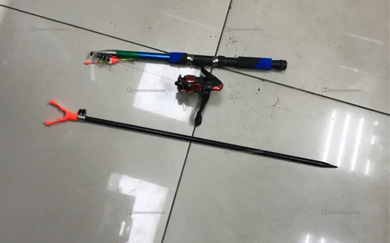 Удочка с катушкой Синяя