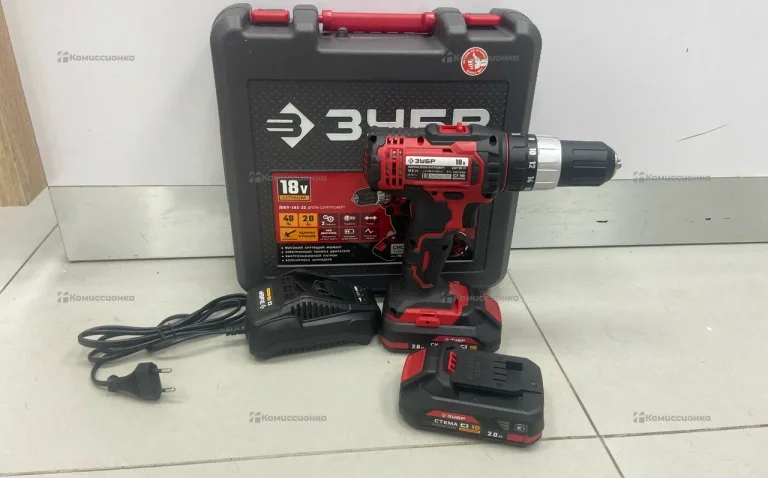 дрель шуруповерт зубр дшу-185-22