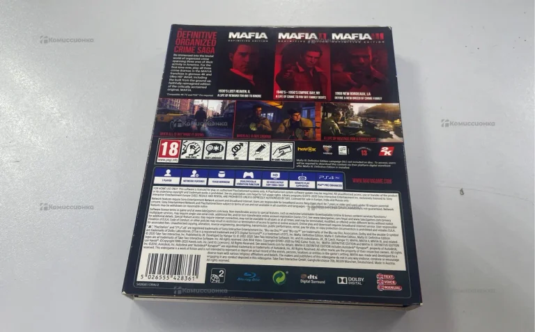 ps4 mafia trilogy диск ps4