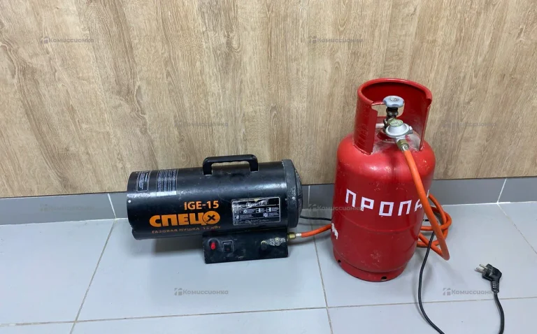 Тепловая пушка СПЕЦО IGE-15 с газовым баллоном на