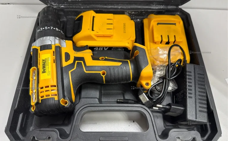 Дрель шуруповерт желтый 48V