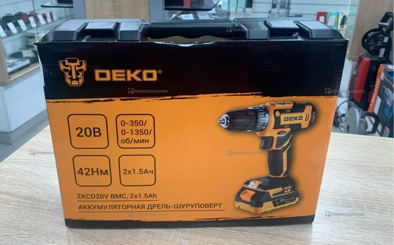 Дрель-шуруповерт аккумуляторная DEKO ZKCD20V