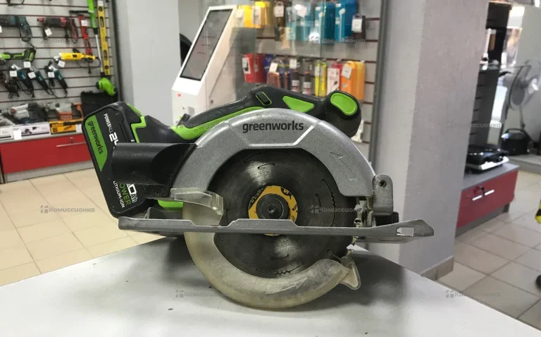 Дисковая аккумуляторная циркулярка GREENWORKS GD24