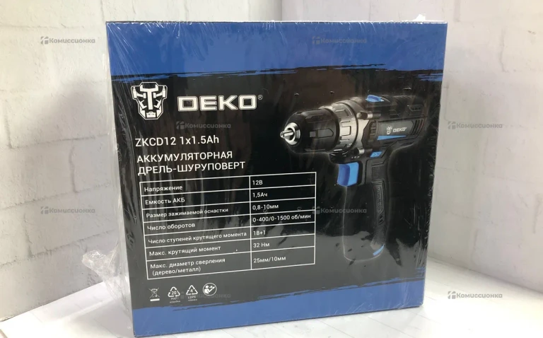 Дрель шуруповерт Deko ZKCD12 1x1