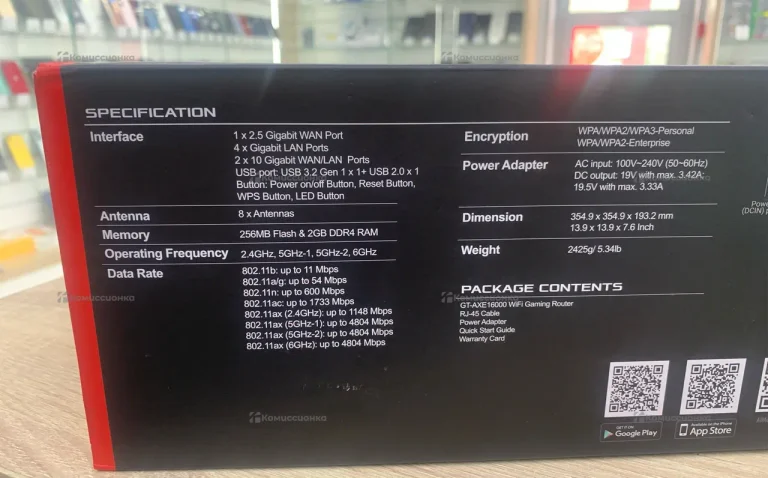 Роутер ASUS ROG GT-axe16000