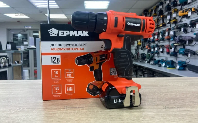 Дрель-шуруповёрт Ермак ДША-12В