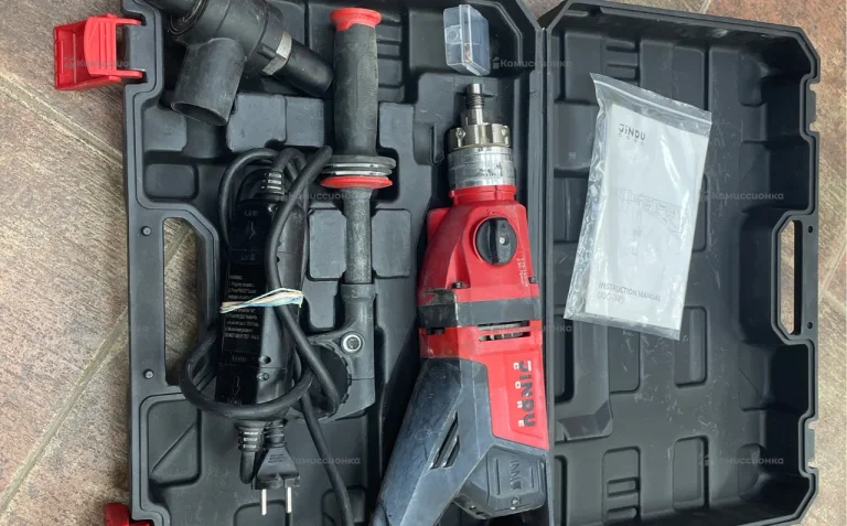 Дрель с микроударом для алмазного сверления Jindu