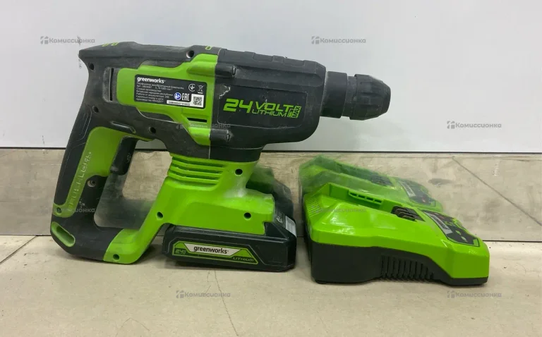 Перфоратор аккумуляторный greenworks GD24SDS2