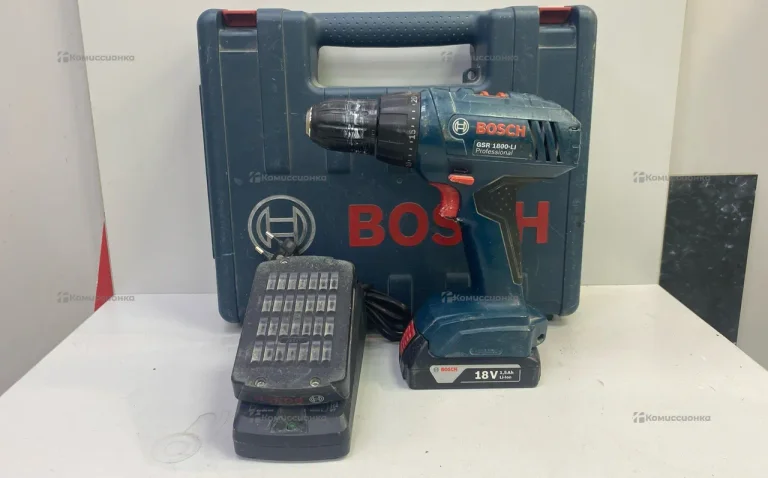 Дрель-шуруповерт Bosch GSR 1800-LI 1.3Ah x2 Case