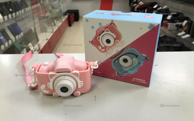 Детский Фотоаппарат  моментальной печати Розовый