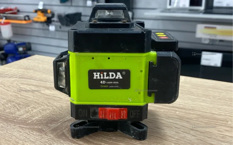 Лазерный уровень Hilda 4D Laser Level Green.