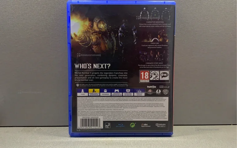 PS4 диск. mortal kombat X