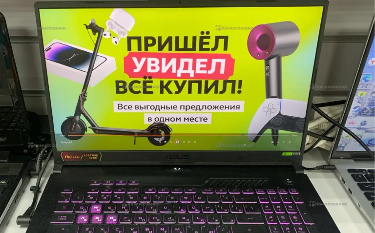 Ноутбук ASUs tuf gaming A17 (Ryzen 7 7435hs + RTX
