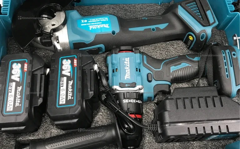 Набор инструментов Nakita 2в1 шуруповёрт болгарка