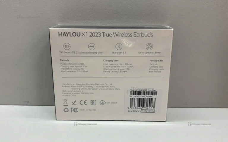 Беспроводные наушники Xiaomi Haylou X1 2023 (серебро, серый)