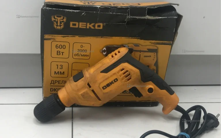 дрель сетевая deko dkid 600
