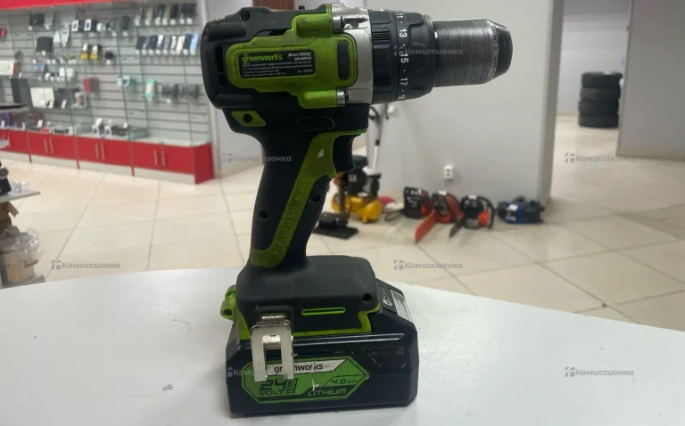Ударный Аккумуляторный Шуруповерт GreenWorks DD407
