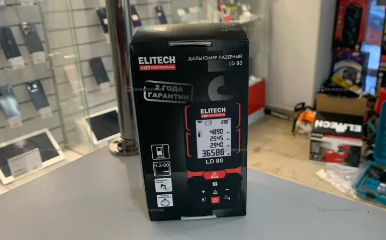 Лазерный дальномер Elitech LD 80