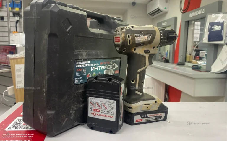 Аккумуляторная дрель Интерскол ДА-10/18В