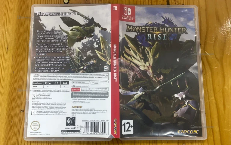 Nintendo картридж monster hunter rise