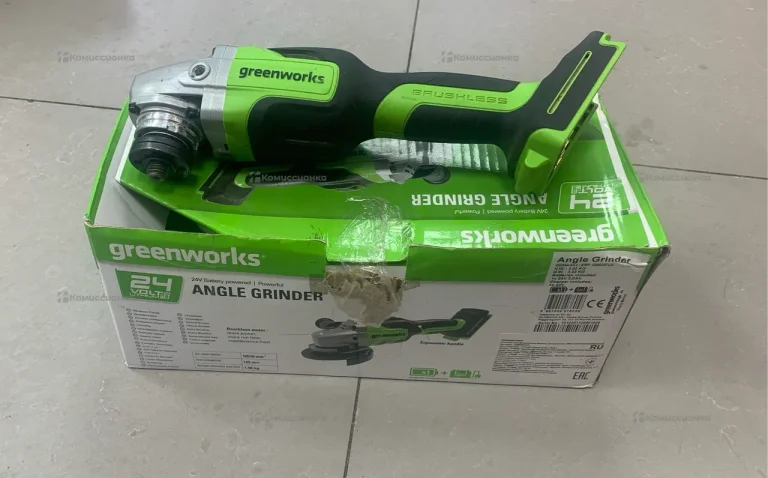 Аккумуляторная УШМ greenworks GD24AG