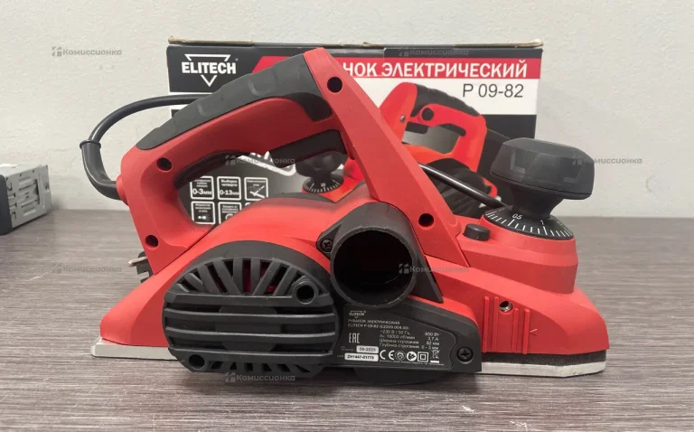 Электрорубанок elitech p09-82