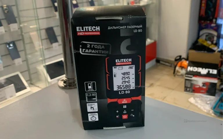 Лазерный дальномер Elitech LD 100.