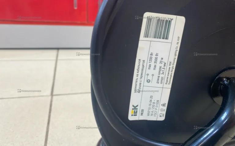 Удлинитель на катушке 20 м iek ук20 с термозащито