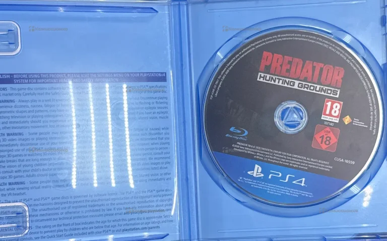 PS4. Диск PS4 predator hunting grounds