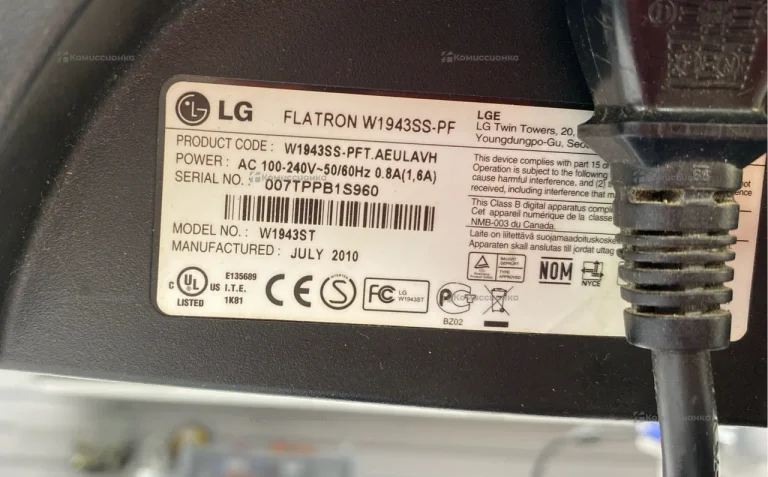 Монитор LG Flatron W1943SS