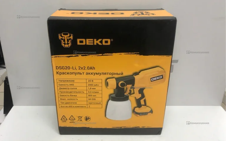 Аккумуляторный Краскопульт Deko DSG20
