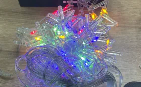 Купить гирлянда шторы снежинки б/у , в Москва и область Цена:350рублей