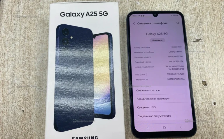 Samsung Gelaxy A25 5G 6/128GB. 358385397164958.