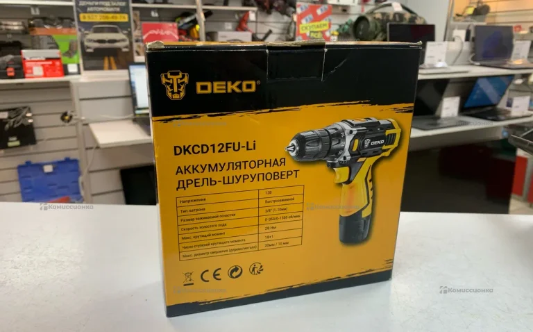 Аккумуляторная дрель-шуруповерт DEKO DKCD12FU-Li
