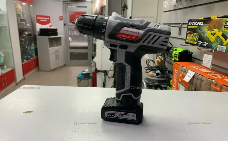 Дрель-шуруповерт интерскол ДА-18ЭР 35