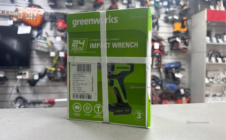 Аккумуляторный ударный гайковерт greenworks GD24IW