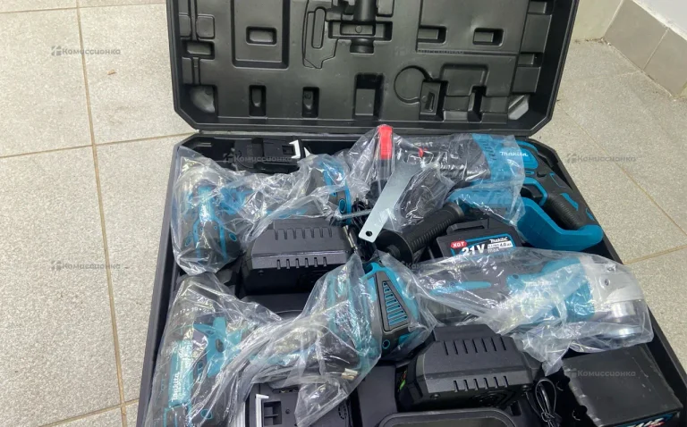 Набор Makita 4в1 (Перф/УШМ/Шурп/Гайк-т)