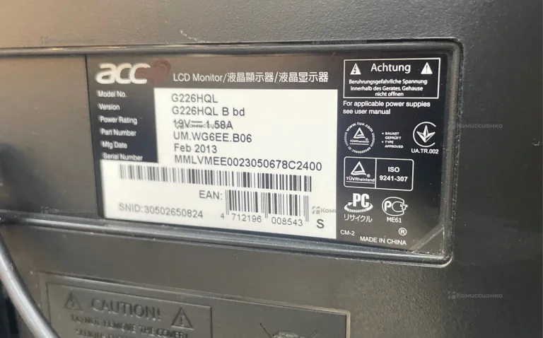 Монитор Acer G226HQLBbd