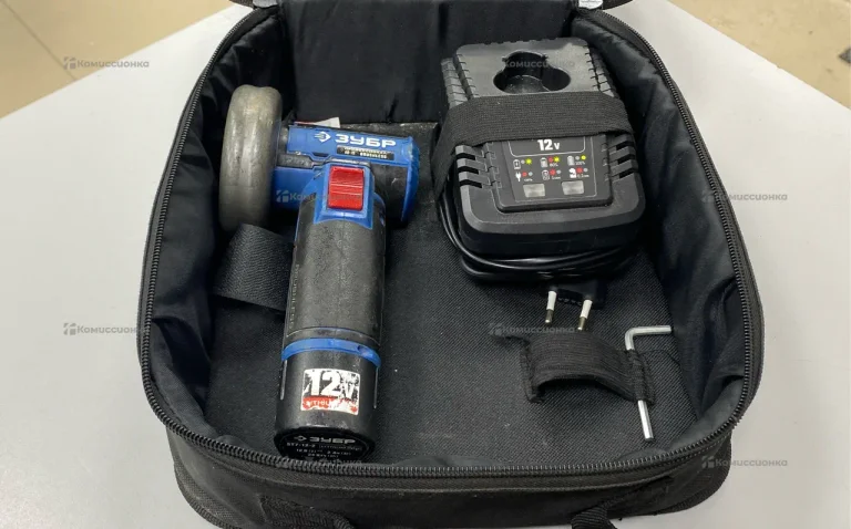 Бесщеточная угловая шлифмашина ЗУБР 12В, АВ-76-22