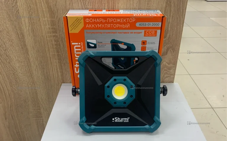фонарь-прожектор аккумуляторный Sturm!