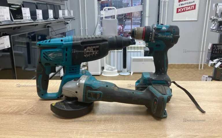 Набор makita 3в1 перф шуруповерт ушм