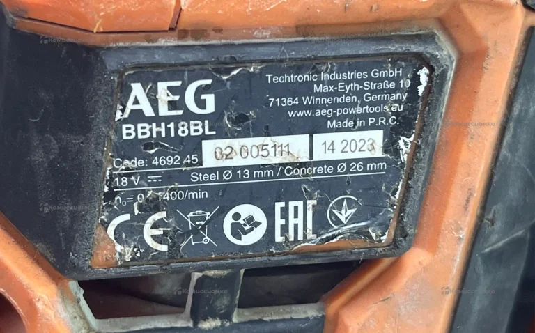 Аккумуляторный перфоратор AEG BBH18BL