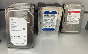 Купить Жесткий диск, 1tb и 9 штук по 500gb, (Toshiba , WD б/у , в Санкт-Петербург Цена:16900рублей