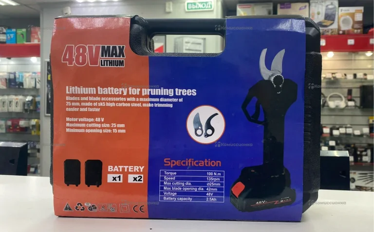 Секатор аккумуляторный 48v