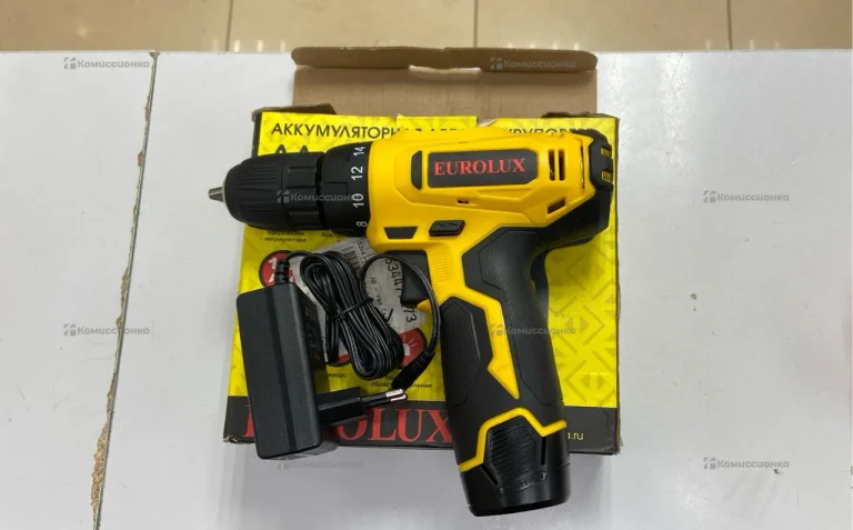 Дрель-шуруповерт аккумуляторная Eurolux ДА-12/1Li